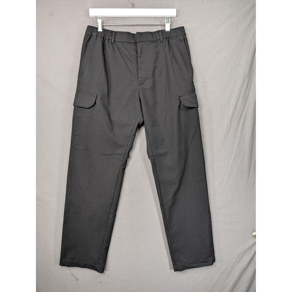 H&M Mens Regular Fit Cargo Pants Black Medium 7969
